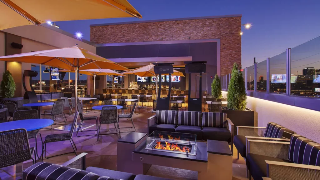 Topgolf Birmingham Rooftop terrace