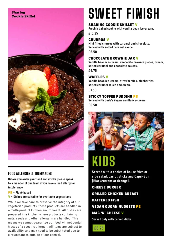 TOPGOLF GLASGOW KIDS MEAL