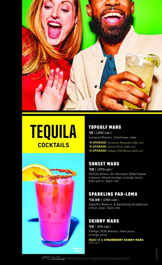 TOPGOLF ST. LOUIS - MIDTOWN COCKTAILS MENU PRICES