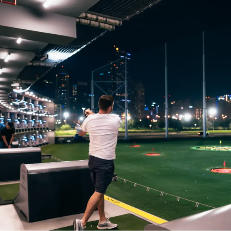 Topgolf Dubai hitting bays